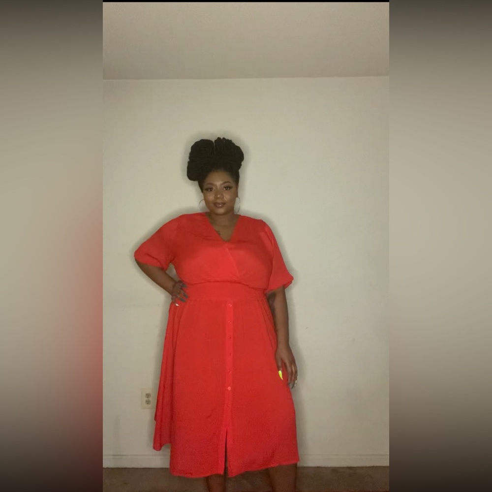 ELOQUII Smocked Waist Dress | Size 22